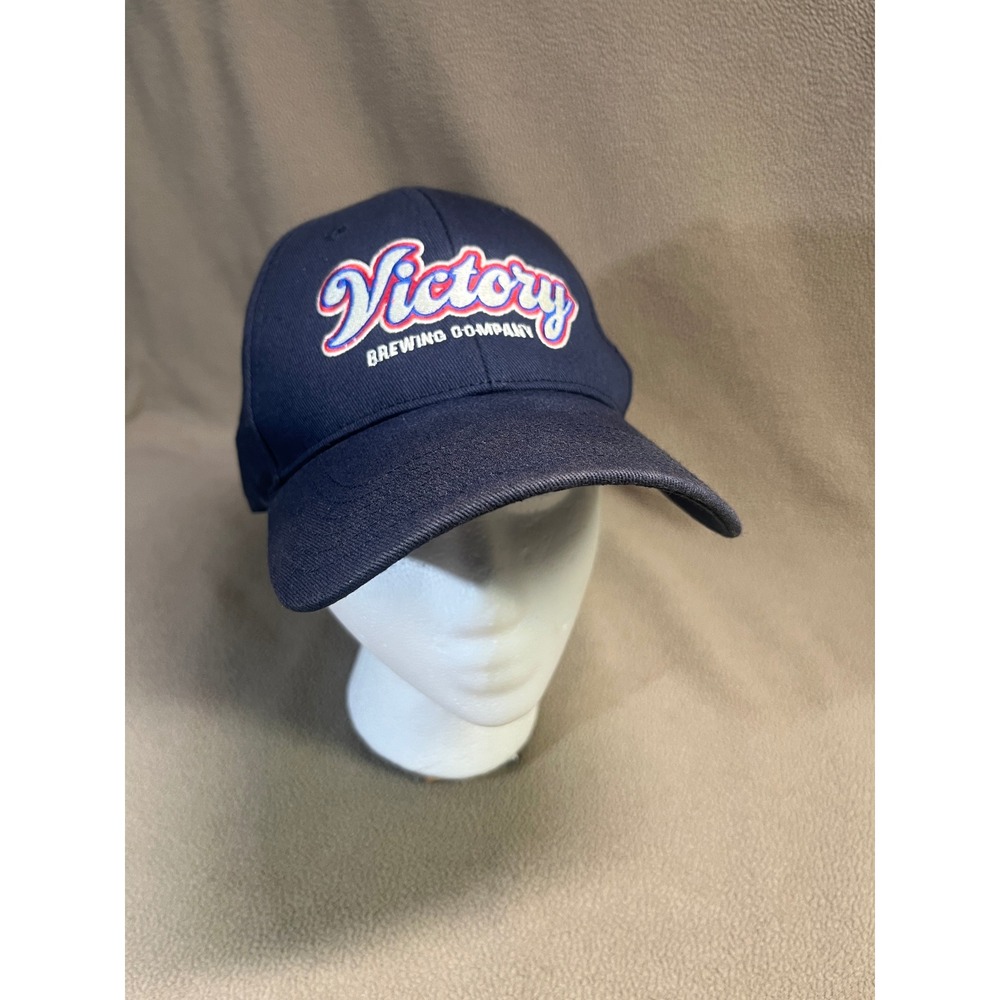 Victory Brewing Company Navy Blue Richardson R75‎ Adjustable Baseball Hat Cap